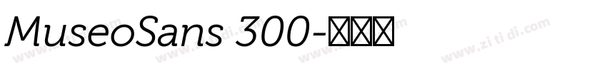 MuseoSans 300字体转换